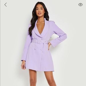Belted Blazer Dress